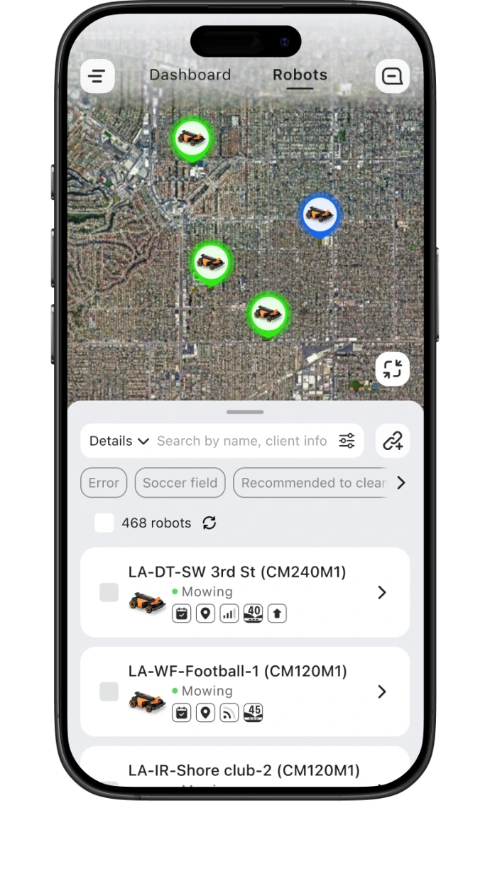 Segway Navimow CM120 en CM240 - Segway Navimow Terranox Professional robotmaaier met Xero-Turn™ 4WD, VisionFence 4.0 en vlootbeheer voor professioneel terreinonderhoud - Robotmaaiers met uniek zero-turn AWD aandrijving - Wolfs Tuinmachines Onstwedde - Robotmaaiers