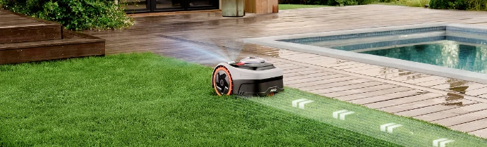 Segway Navimow I2-Serie AWD robotmaaier - I210 tot 1000m2 - Navimow I2 AWD robotmaaier met VisionFence AI, Network RTK en maximale grip op oneffen terrein - Wolfs Tuinmachines Onstwedede