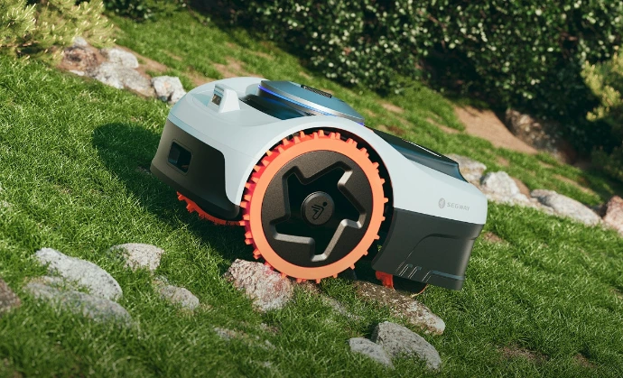 Segway Navimow I2-Serie AWD robotmaaier - I210 tot 1000m2 - Navimow I2 AWD robotmaaier met VisionFence AI, Network RTK en maximale grip op oneffen terrein - Wolfs Tuinmachines Onstwedede