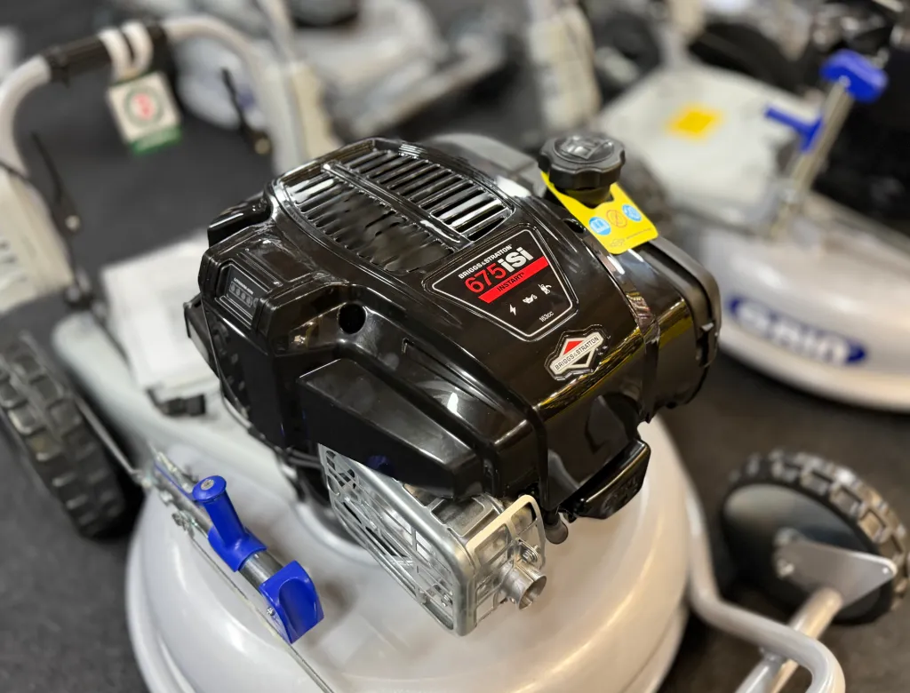 GRIN HM46A IS Aangedreven Benzinemaaier Grasmaaier Elektrische Start - Wolfs Tuinmachines onstwedde2.webp